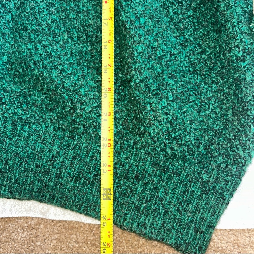 Vintage American Outfitters Wool Sweater Green Patterned Men's XL 85% Wool - Picture 6 of 9